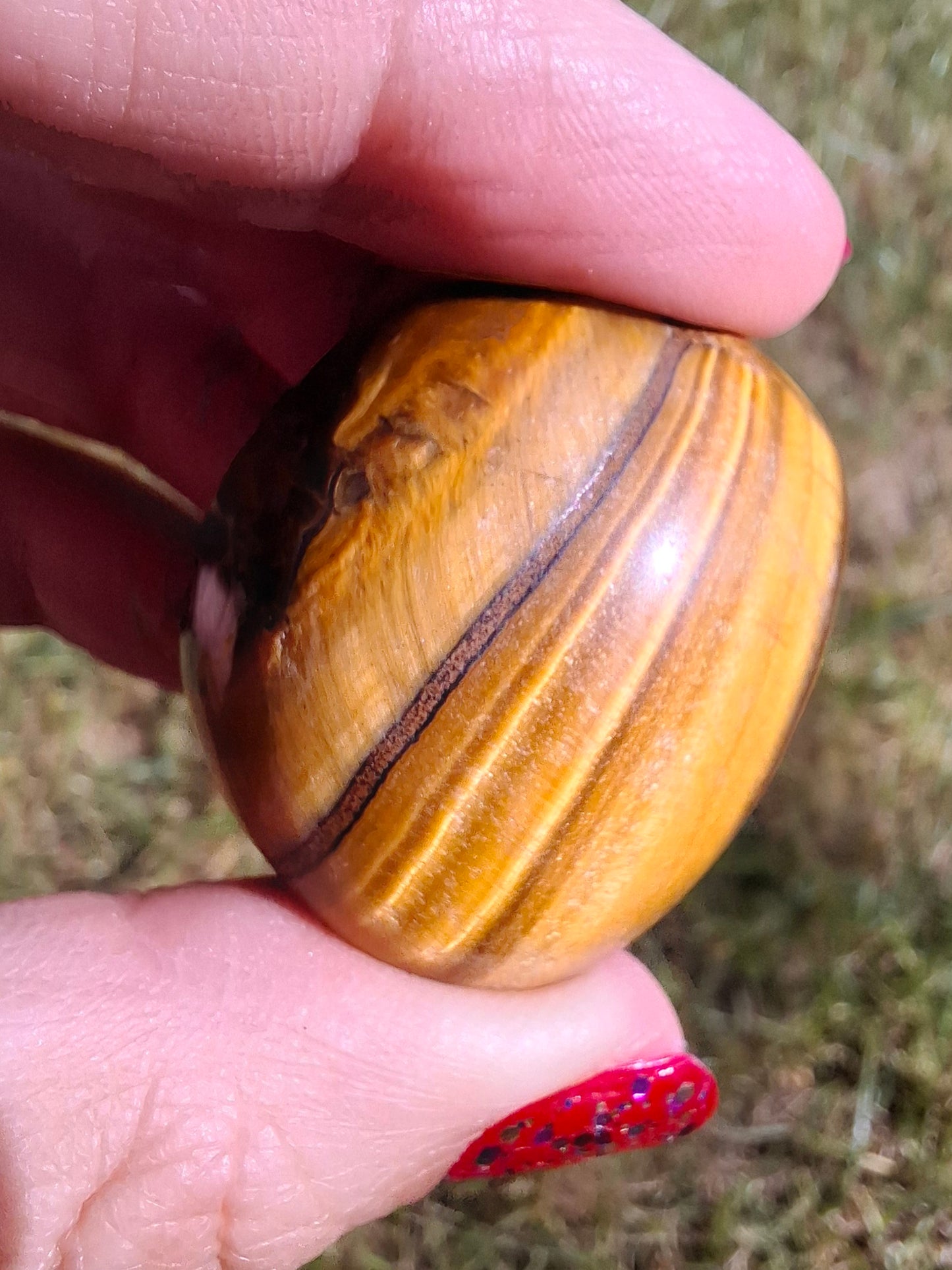 Tigers Eye, Tumble Stone, Crystal (Ref: T134)