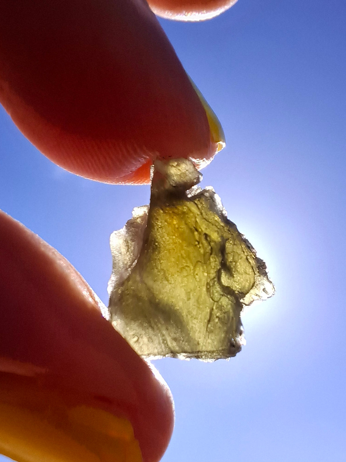 Moldavite Piece, 1.74g, Tektite (Ref: 1513)