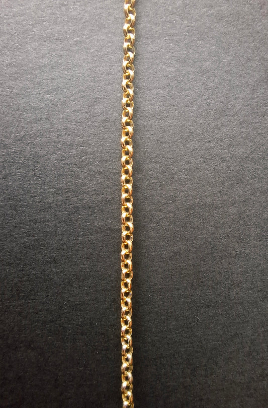 Round Belcher GOLD PLATED, 1.6mm, 18 inch CHAIN (Ref: Chain-2)