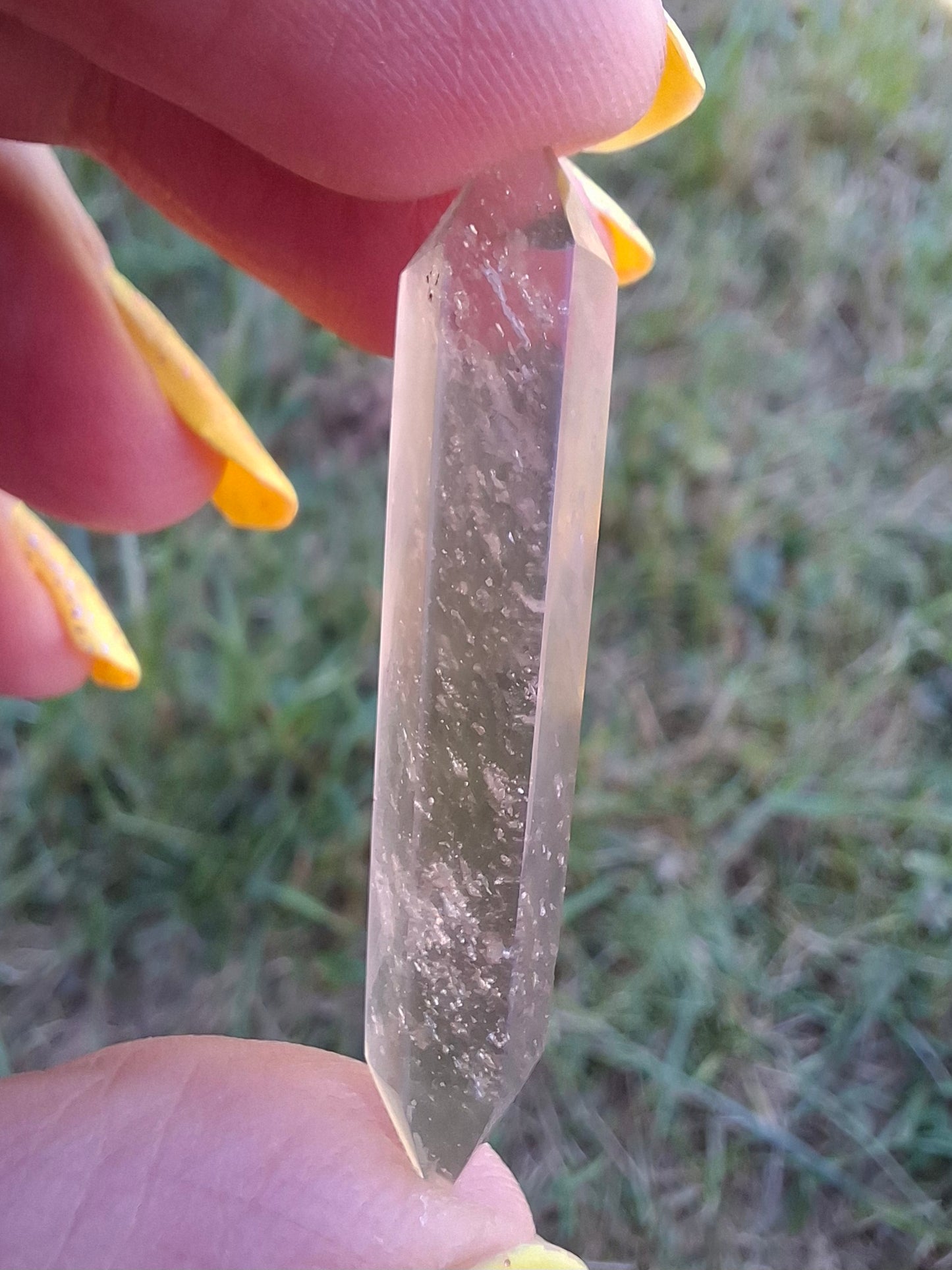 Libyan Desert Glass DT Carving, 3.93g, Tektite (Ref: LDT3)
