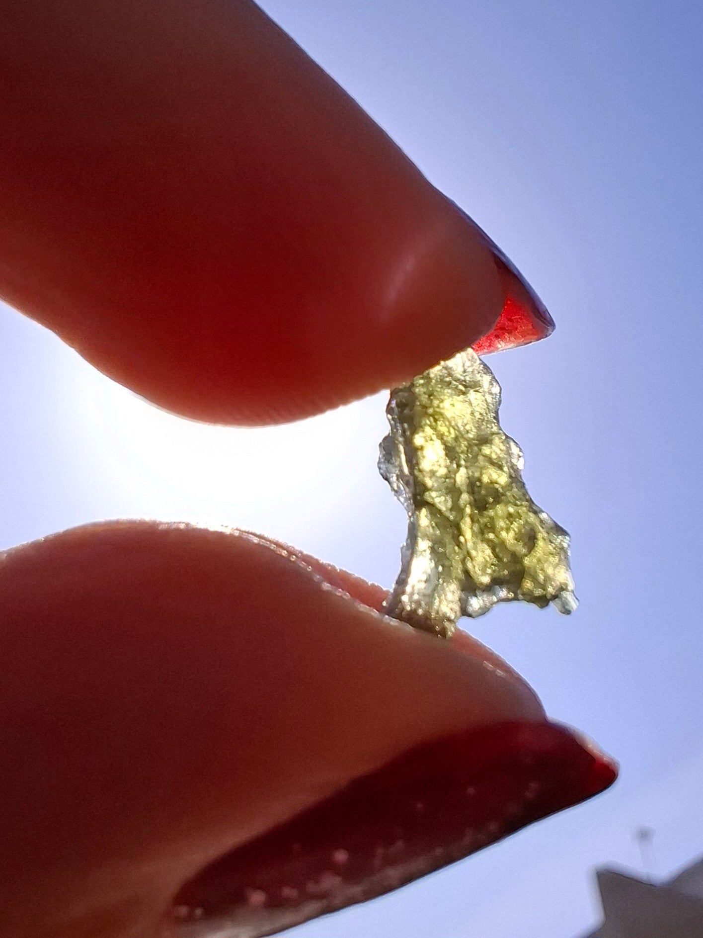 Moldavite small Piece, 0.34g, Tektite (Ref: 1476)