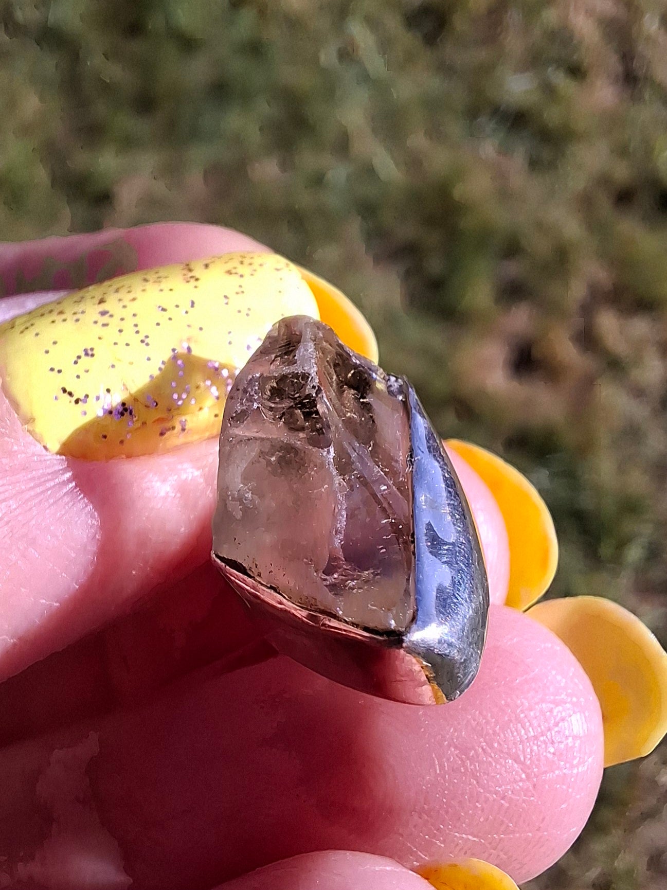 Libyan Desert Glass Pendant, 925 Silver, Tektite (Ref: LP97)