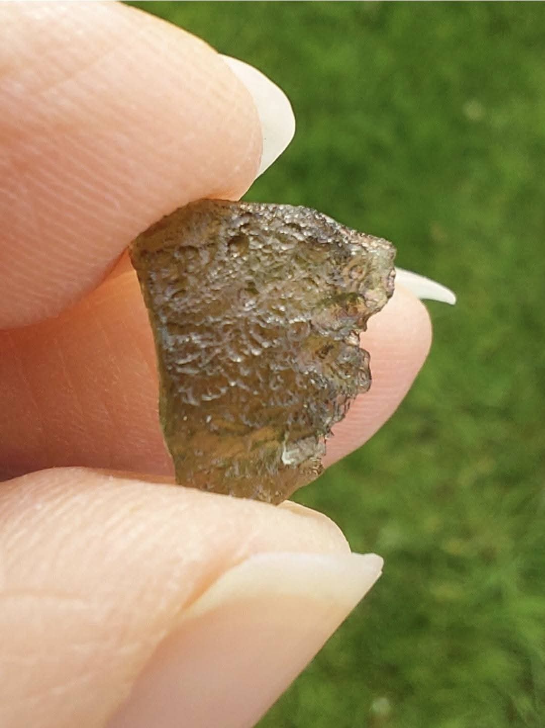 Moldavite Piece, NESMEN LES, 0.62g, Tektite (Ref: 840)