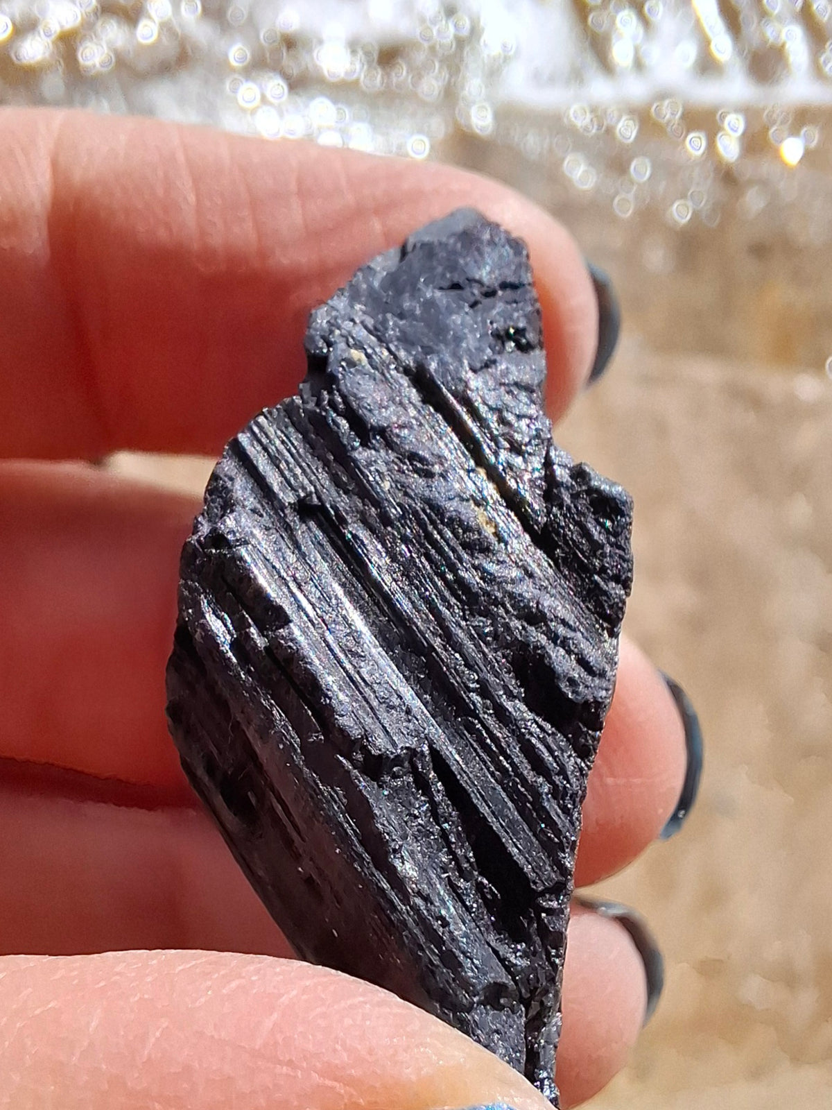 Black Tourmaline RAW, 14.77g, Crystal, (Ref: RBT1)