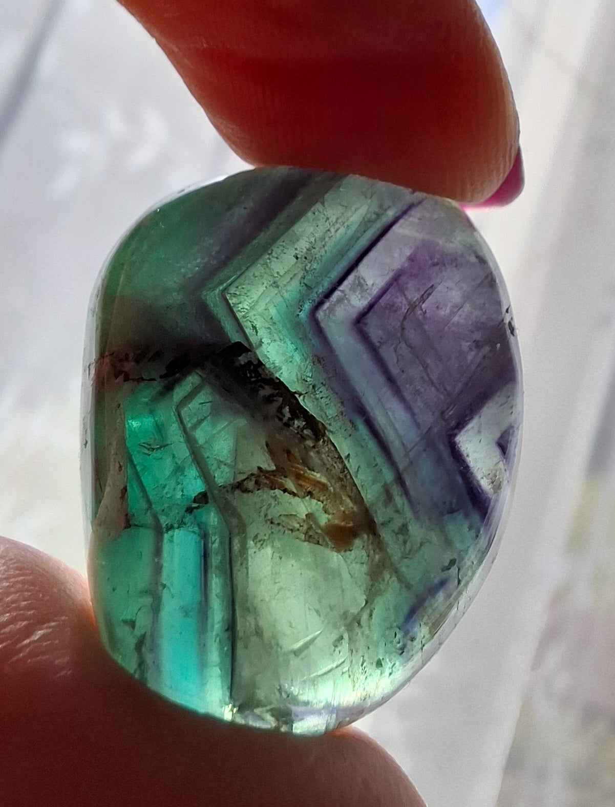 Fluorite, Tumble Stone, Crystal (Ref: T57)
