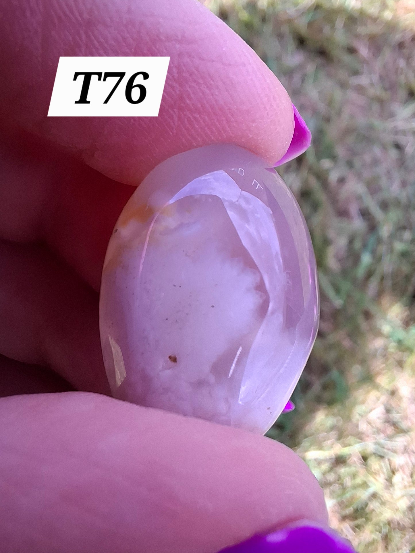 Flower Agate, Tumble Stone, Crystal (Ref: T76)