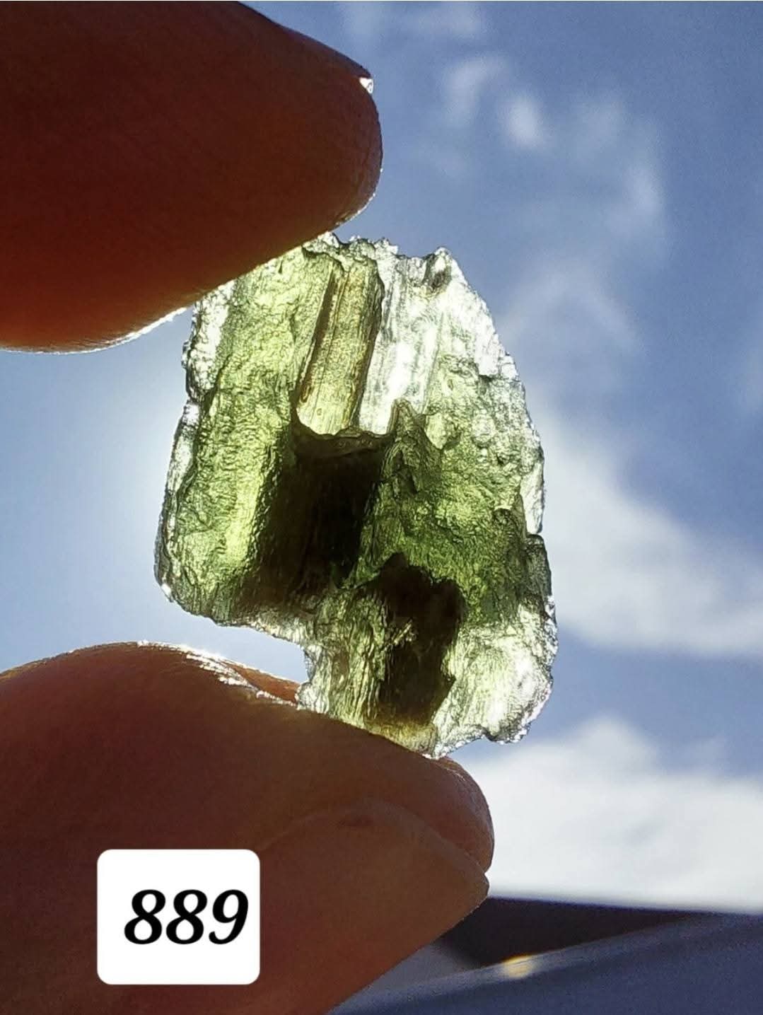 Moldavite Piece, 1.64g, Tektite (Ref 889)