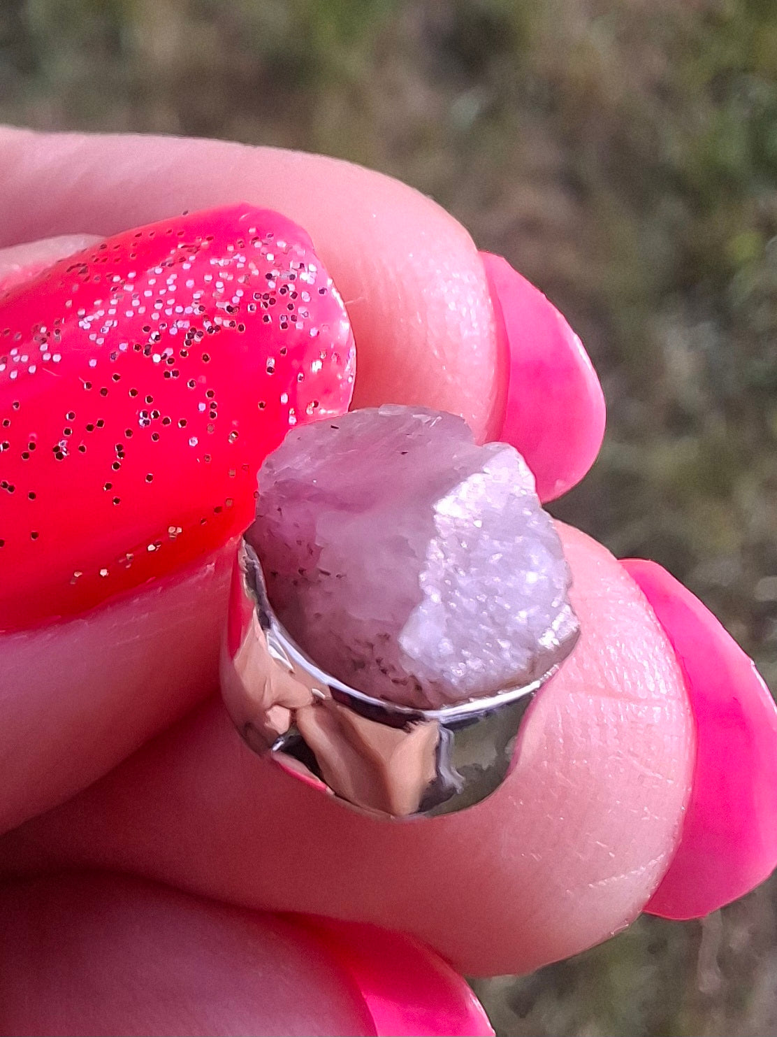 Pink Tourmaline Pendant, 925 Silver, Crystal (Ref: PT71)