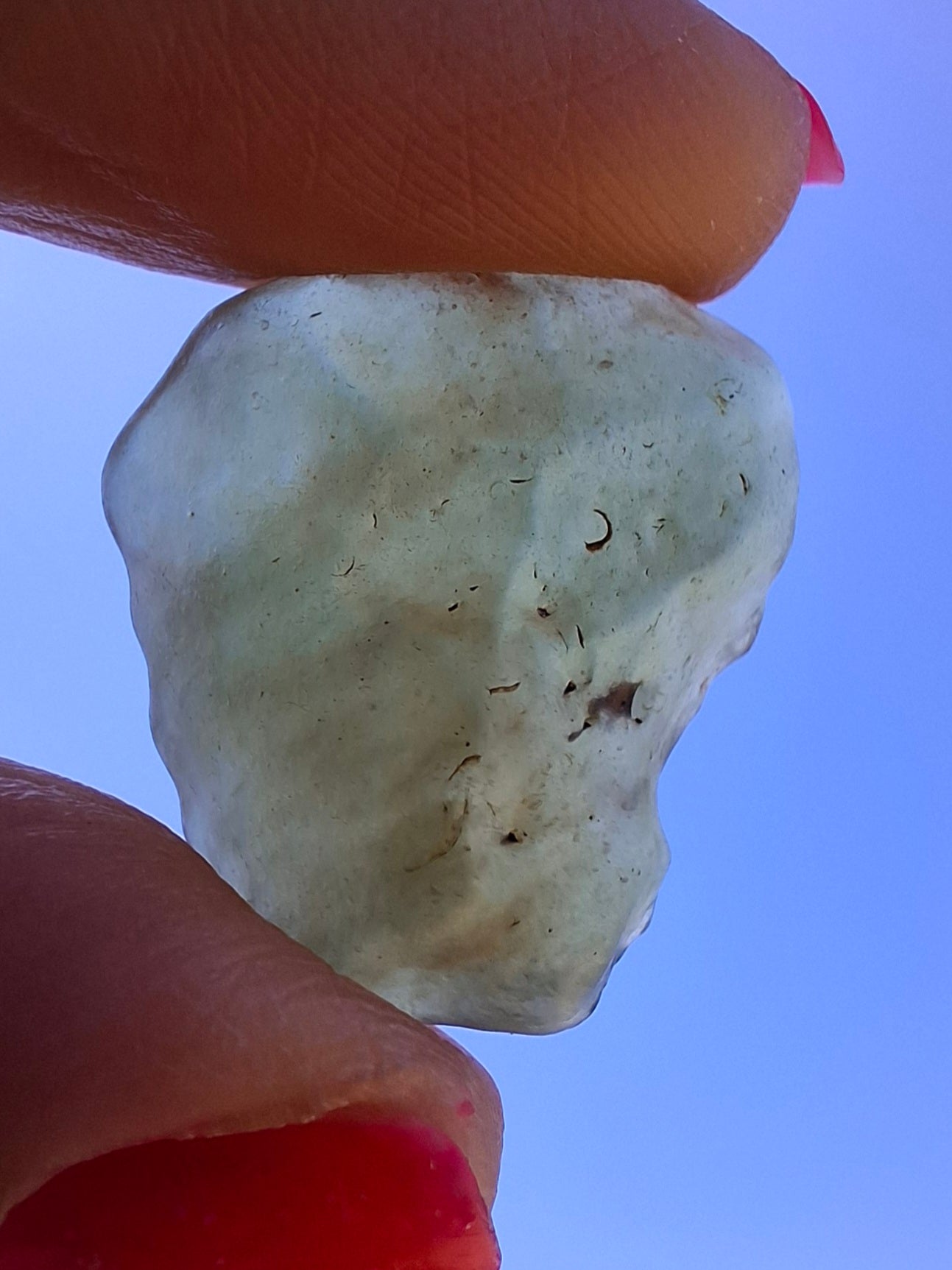 Libyan Desert Glass (darker) Piece, 4.84g, Tektite (Ref: L1360)