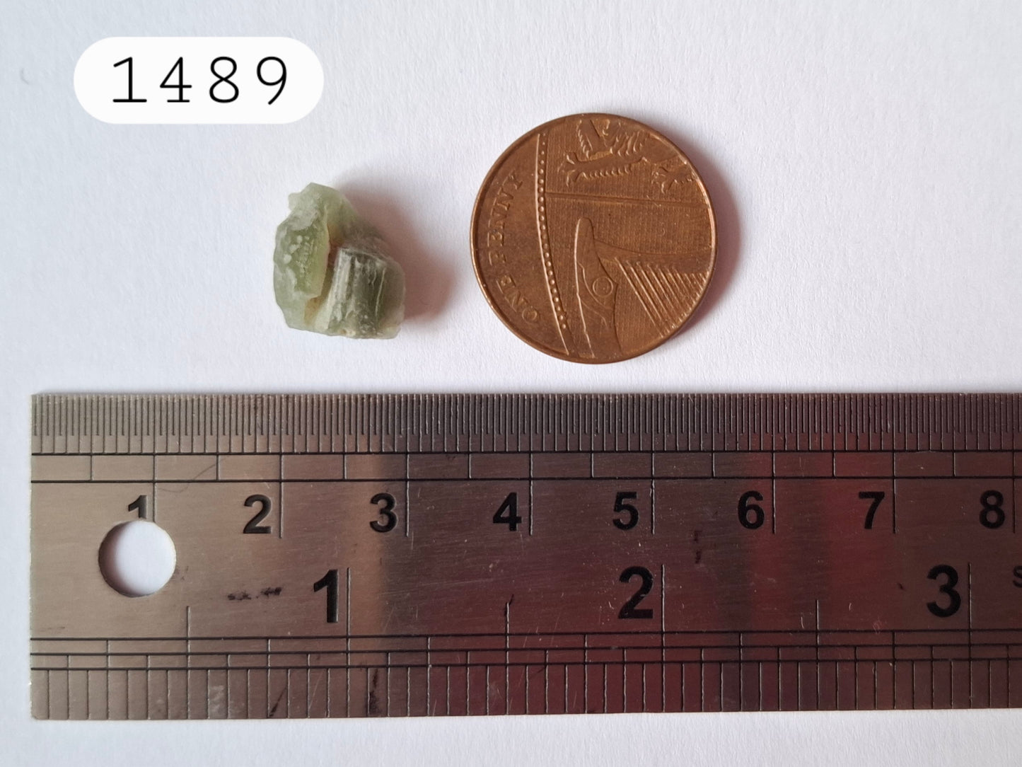 Moldavite Piece, SNOWFLAKE, FROSTED, BRUSNA, 0.62g, Tektite (Ref: 1489)