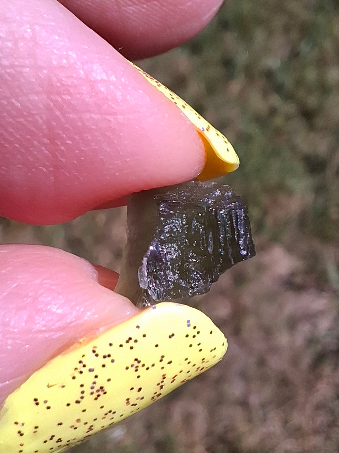 Moldavite small Piece, 0.37g, Tektite (Ref: 1478)