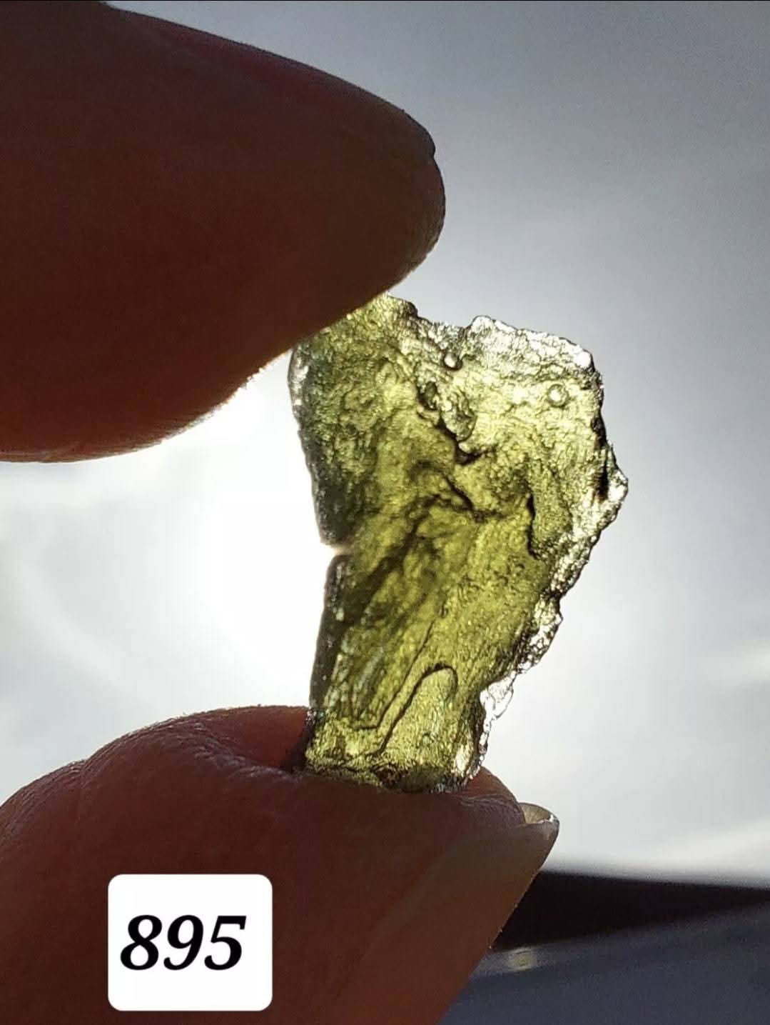 Moldavite Piece, 0.77g, Tektite (Ref: 895)