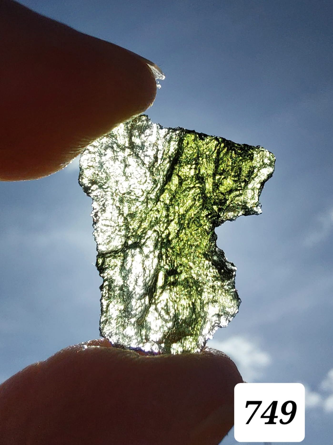 Moldavite Piece, BESEDNICE SKOLA, 1.55g, Tektite (Ref: 749)
