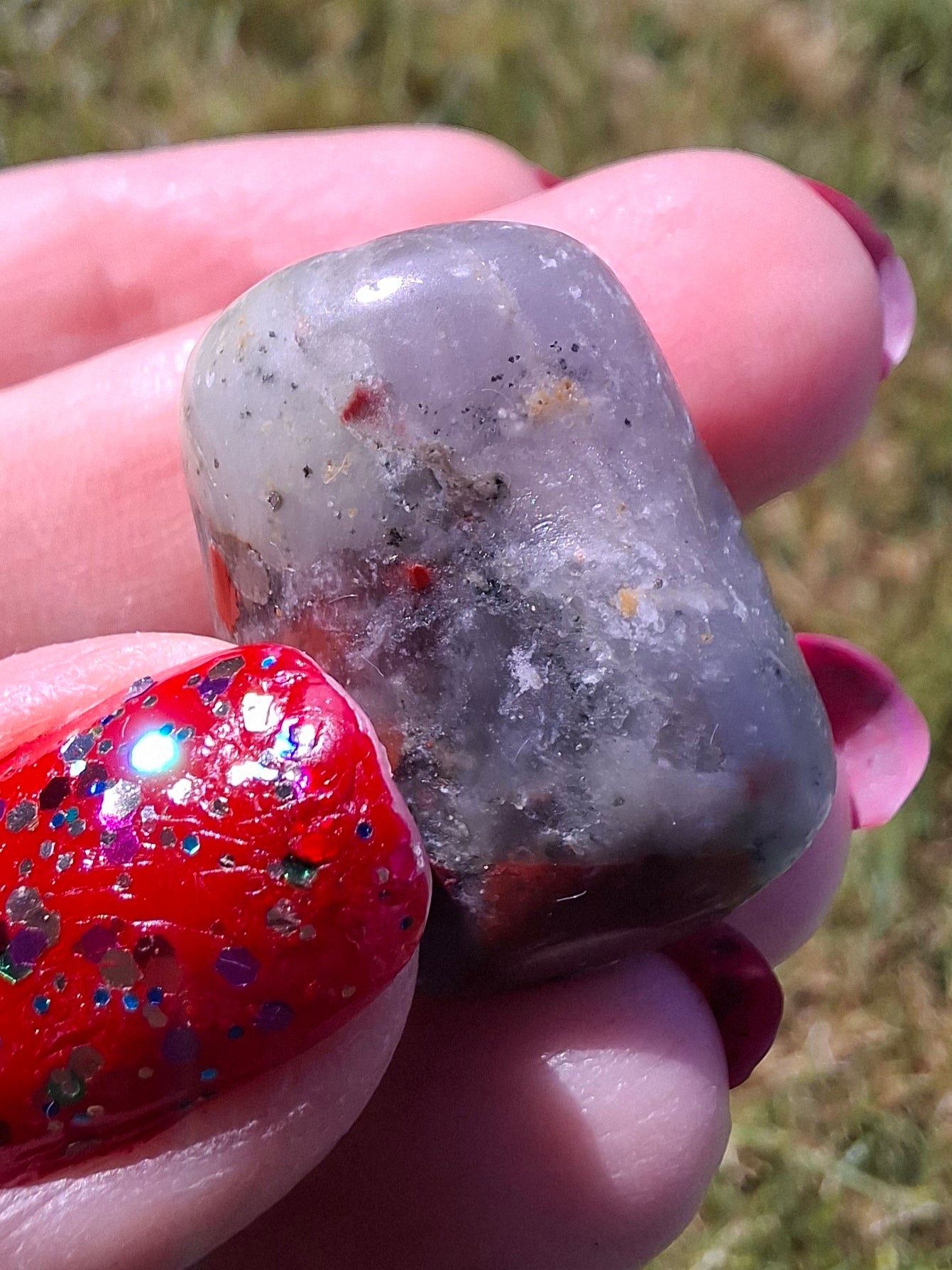 African Blood Stone, Tumble Stone, Crystal (Ref: T175)