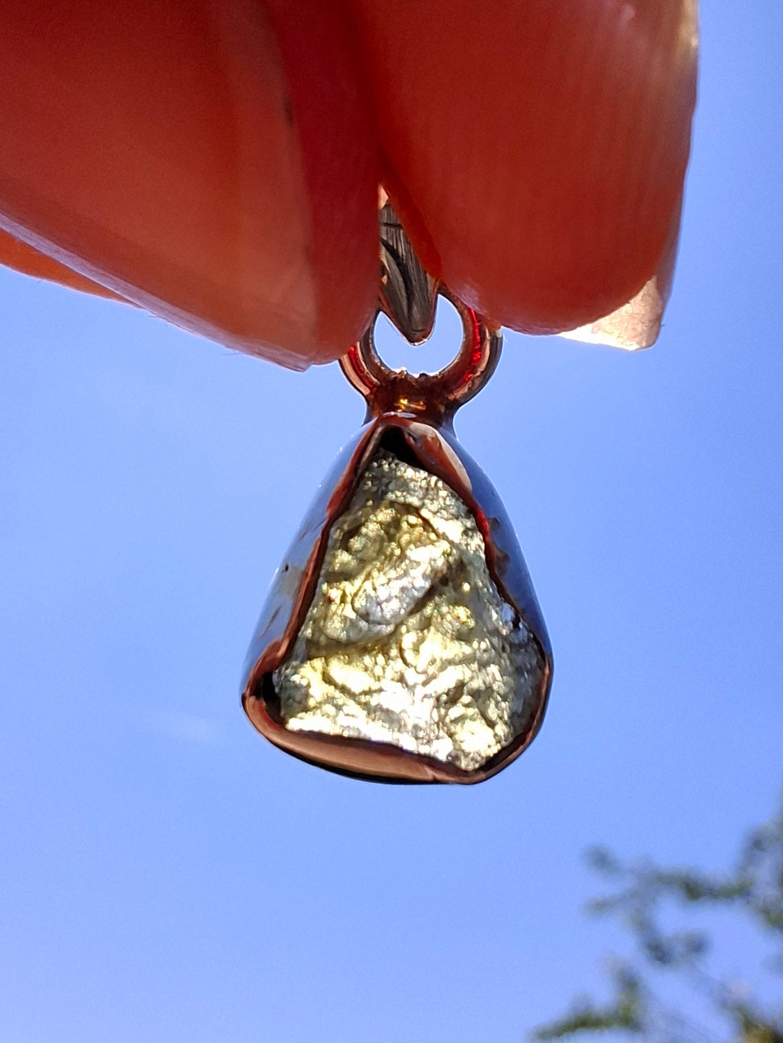 Moldavite Pendant, 925 Silver, Tektite (Ref: P37)