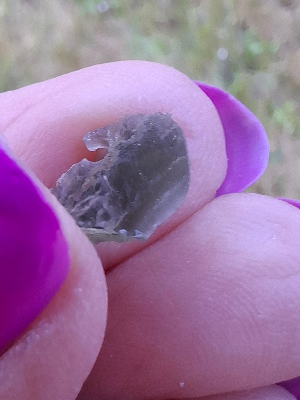 Moldavite Piece, 0.45g, Tektite (Ref: 1444)