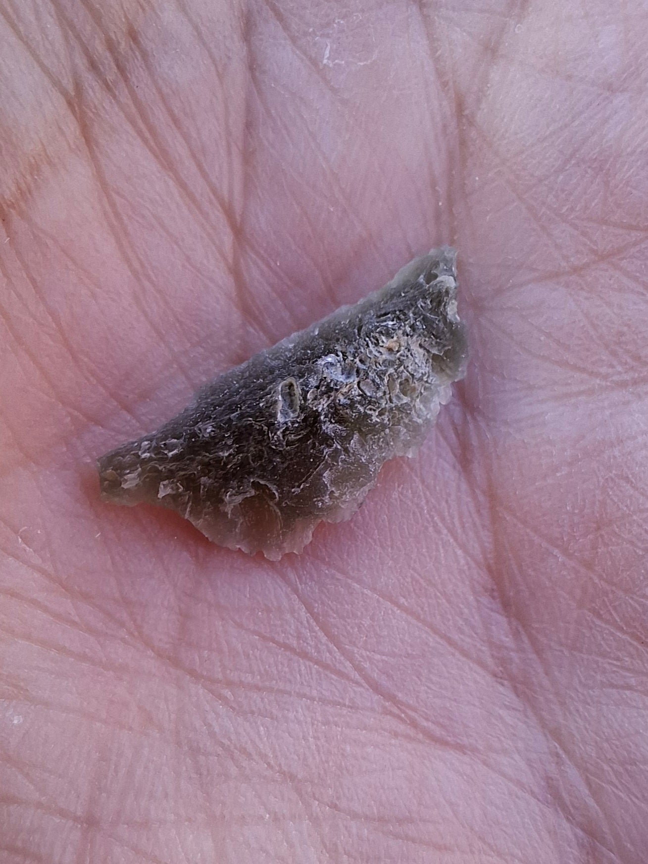Moldavite Piece, SNOWFLAKE, FROSTED, BRUSNA, Tektite (Ref: 1491)