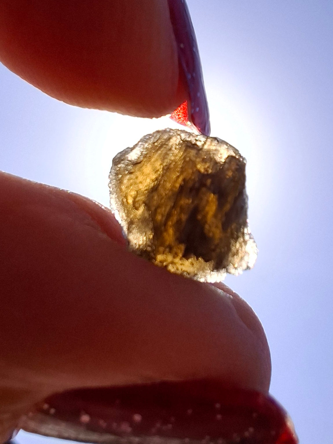 Moldavite Piece, 0.59g, Tektite (Ref: 1472)