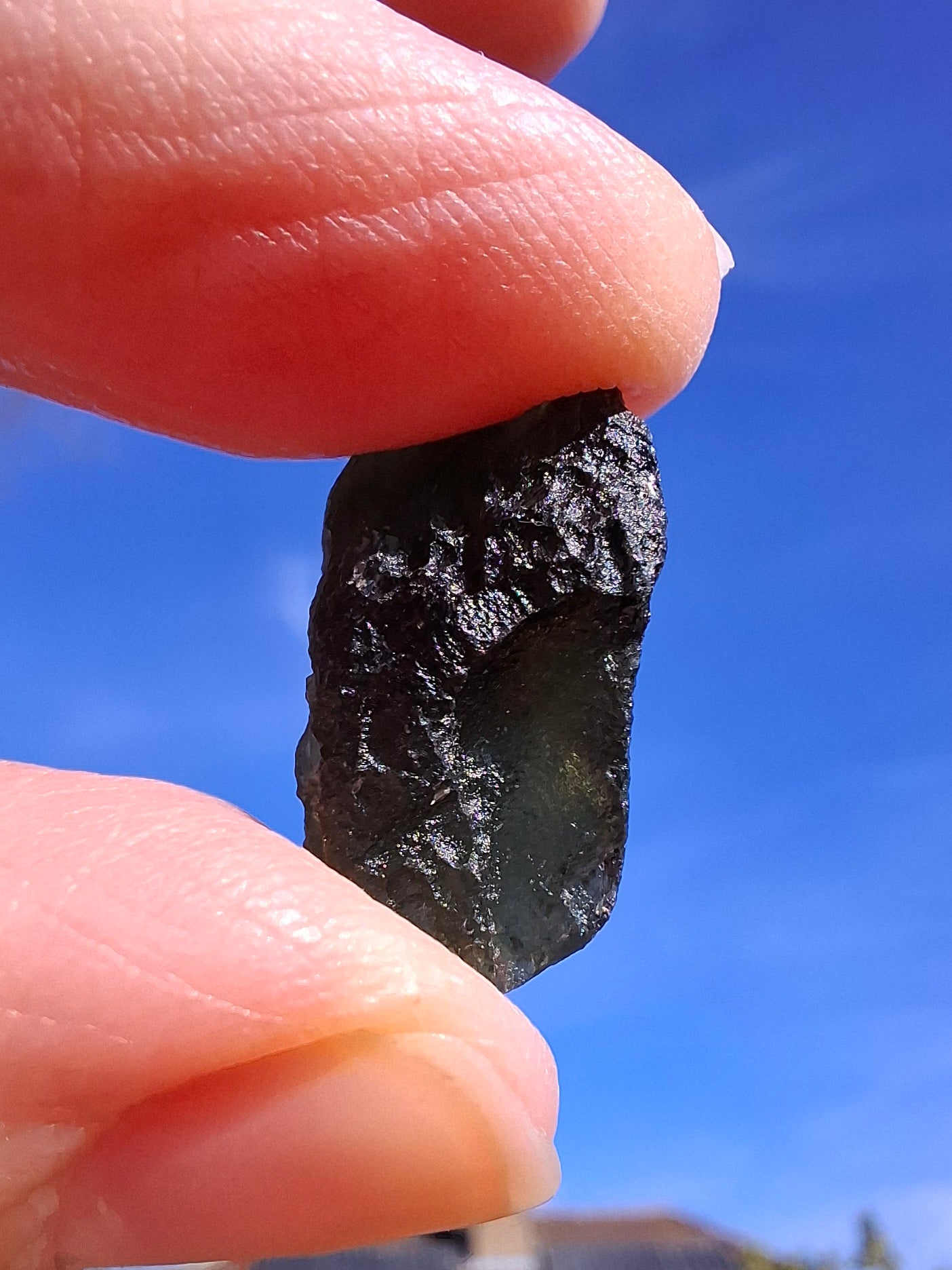 Moldavite Piece, 2.26g, Tektite (Ref: 1336)