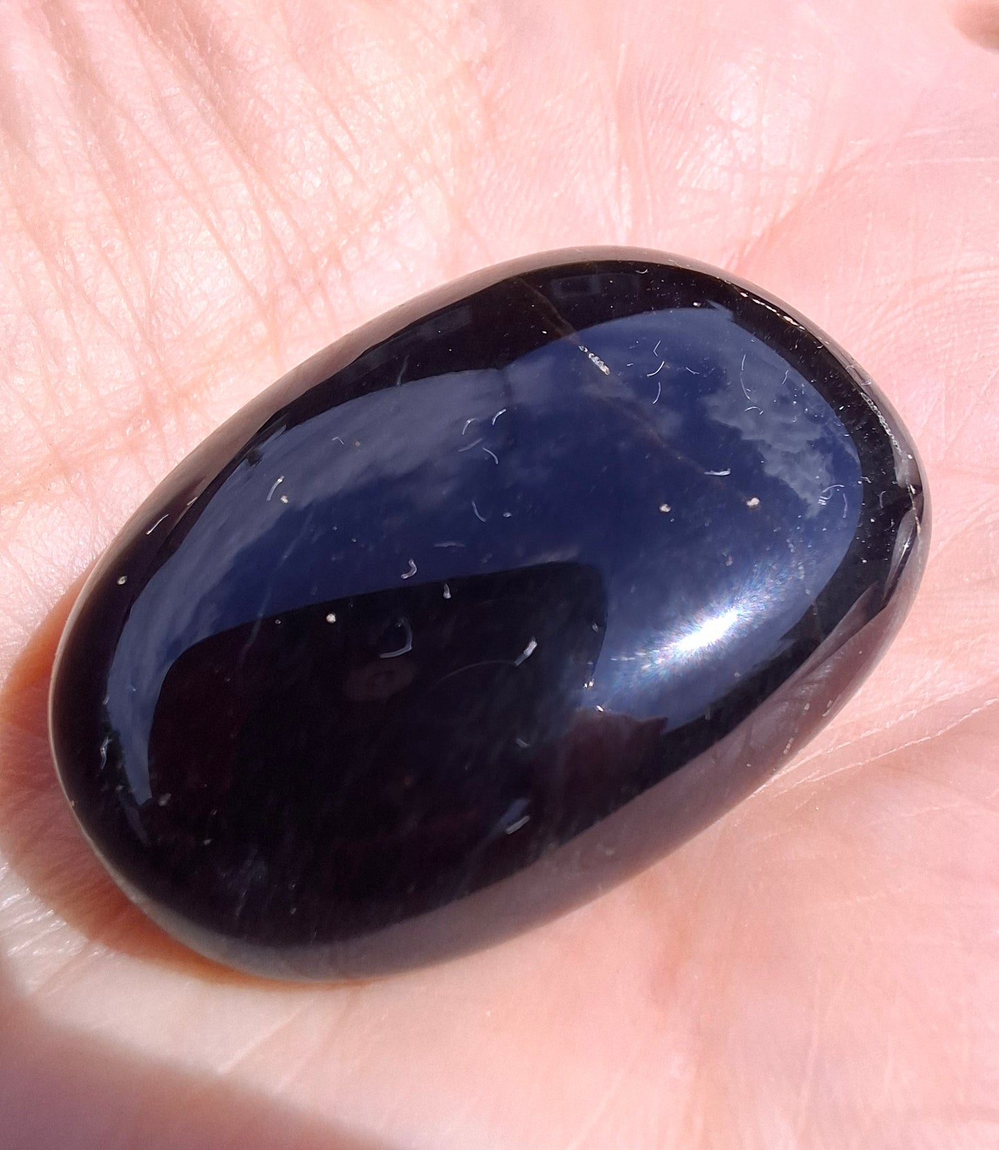 Blue Tigers Eye, Tumble Stone, Crystal (Ref: T20)