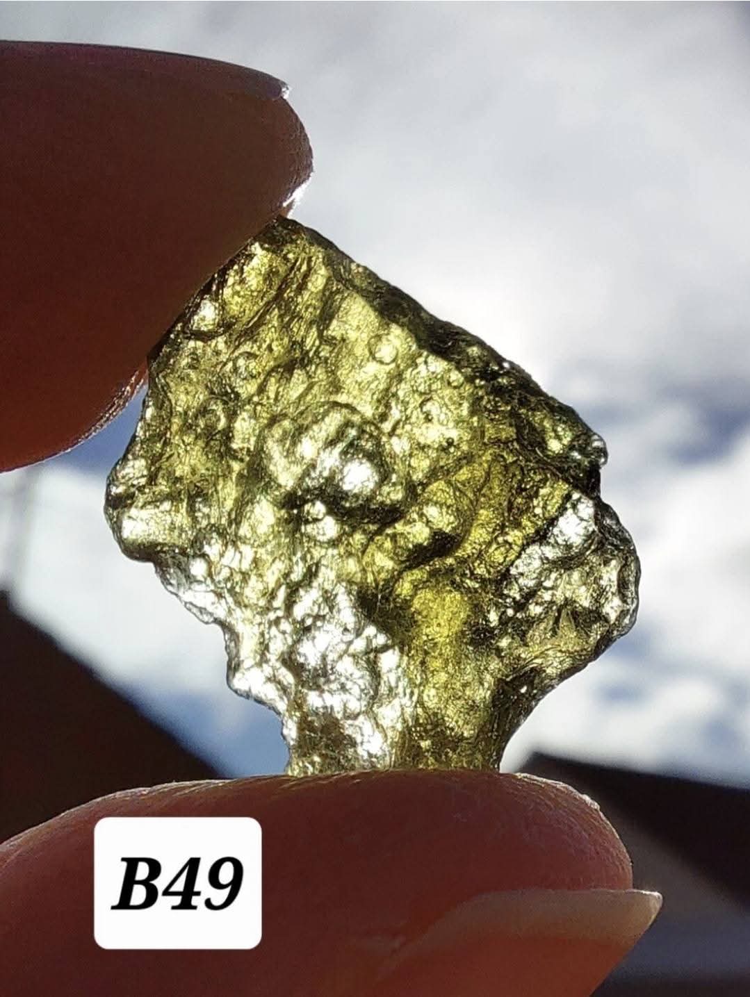 Moldavite Piece, 1.48g, Tektite (Ref: B49)