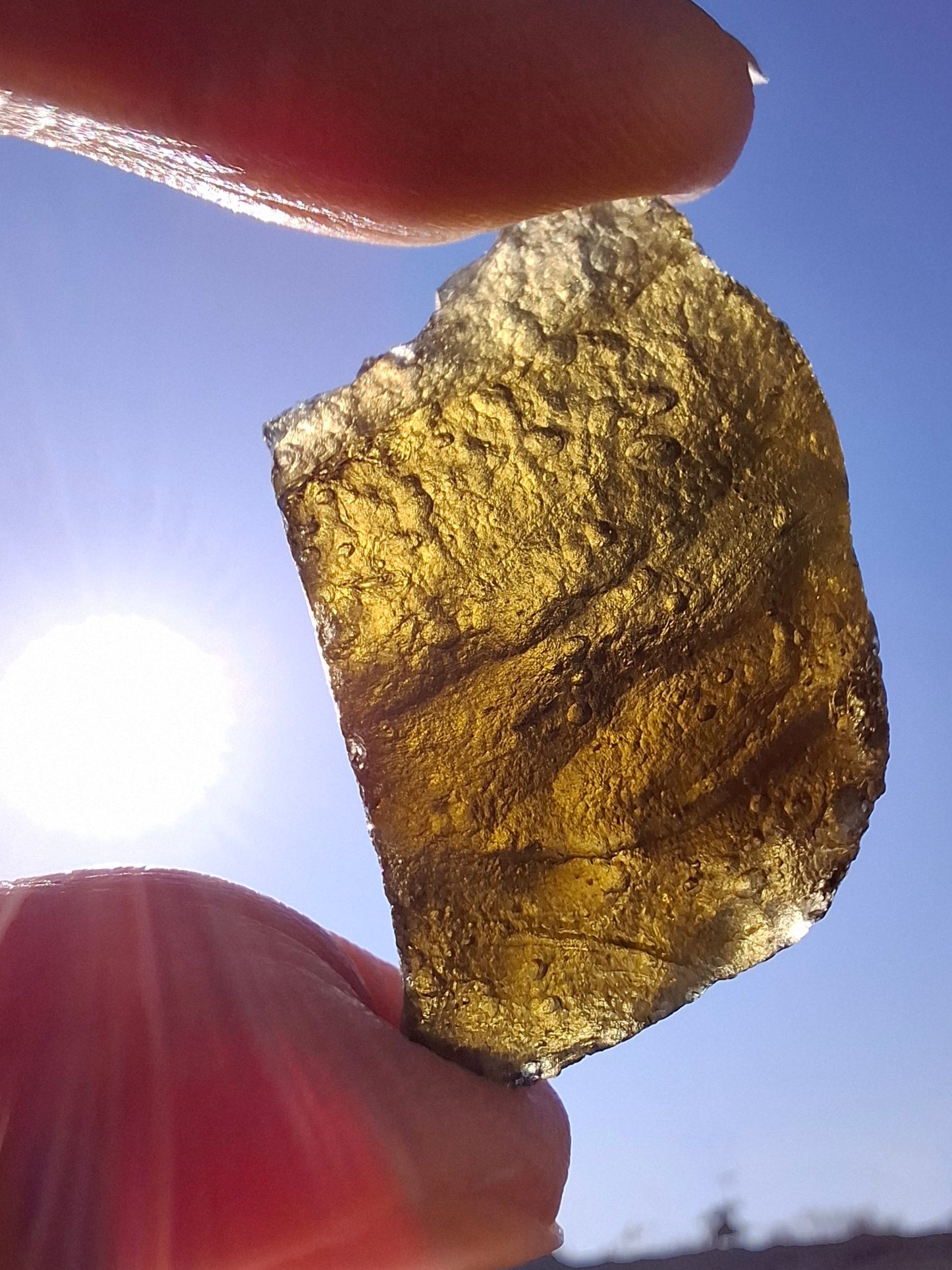 Moldavite Piece, JAKULE, 7.00g, Tektite (Ref: 1376)