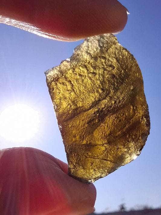 Moldavite Piece, JAKULE, 7.00g, Tektite (Ref: 1376)