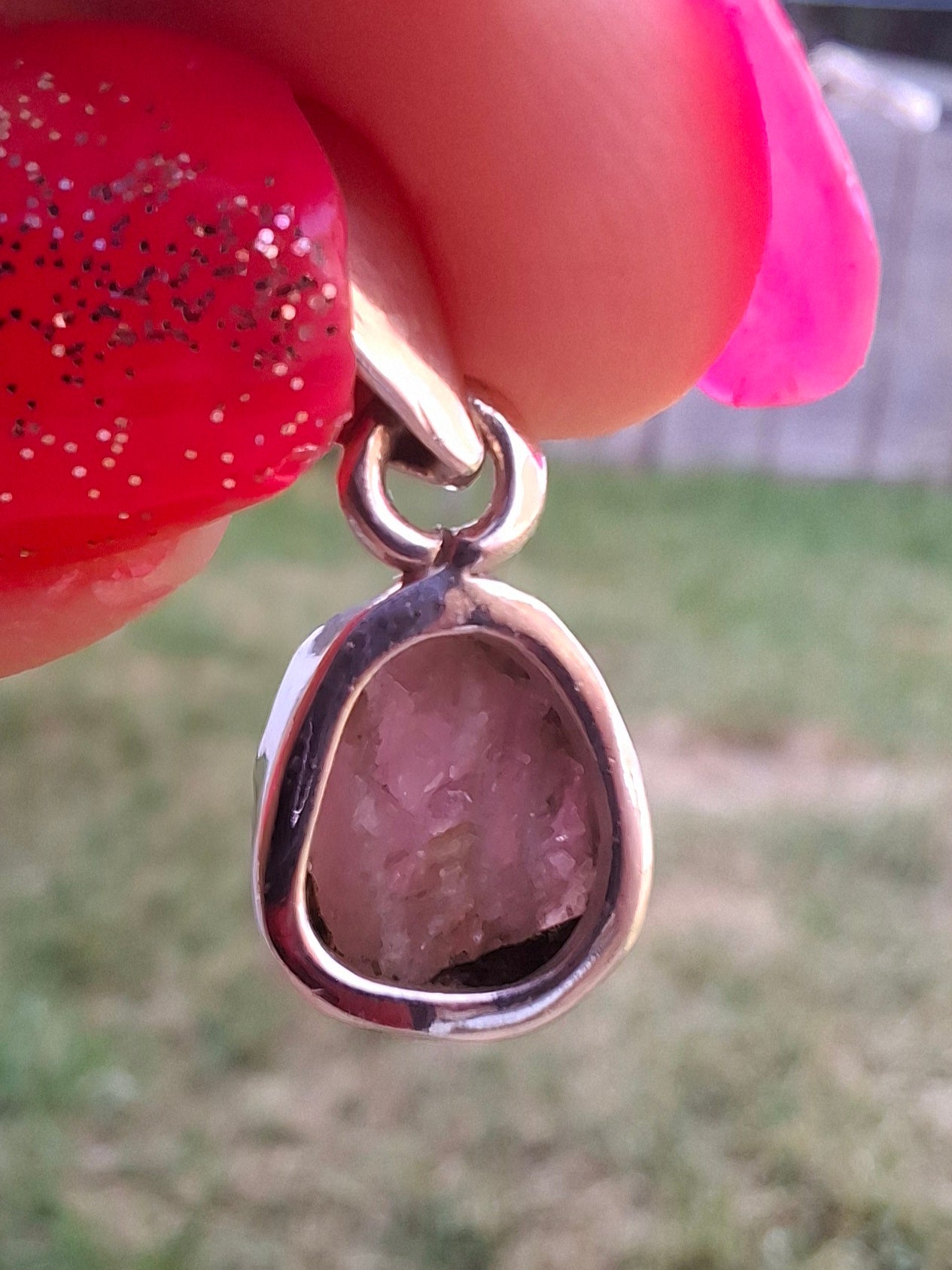 Pink Tourmaline Pendant, 925 Silver, Crystal (Ref: PT72)