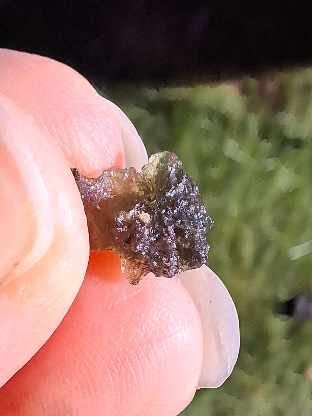 Moldavite Piece, 0.33g, Tektite (Ref: 1519)