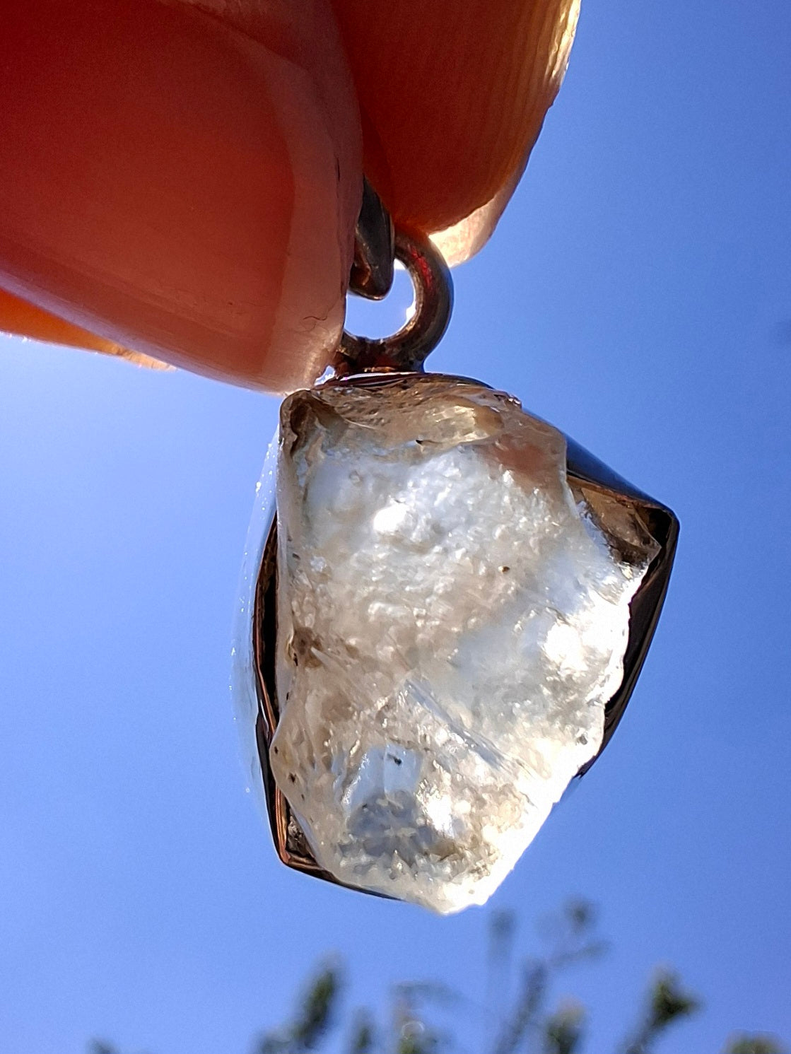 Libyan Desert Glass Pendant, 925 Silver, Tektite (Ref: LP107)