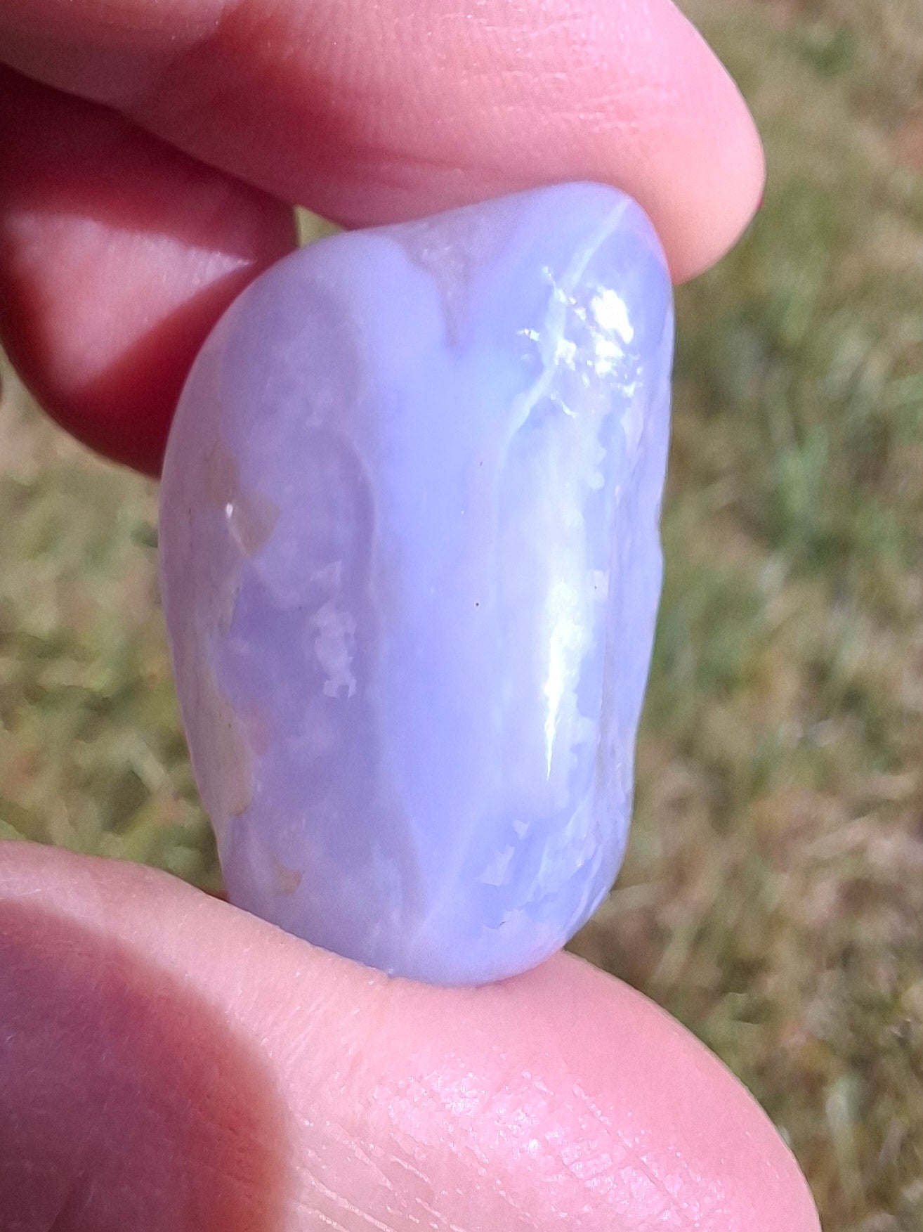 Blue Lace Agate, Tumble Stone, Crystal (Ref: T145)