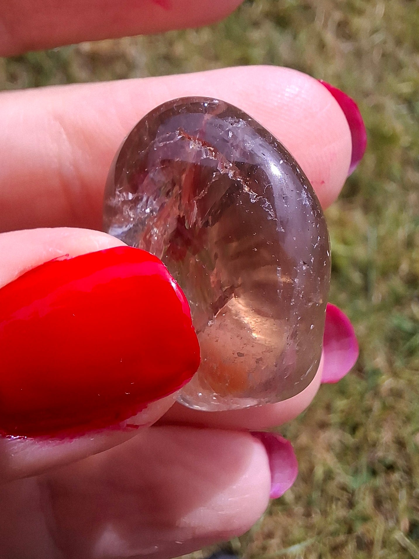 Smoky Quartz, Tumble Stone, Crystal 🌈 (Ref: T103)