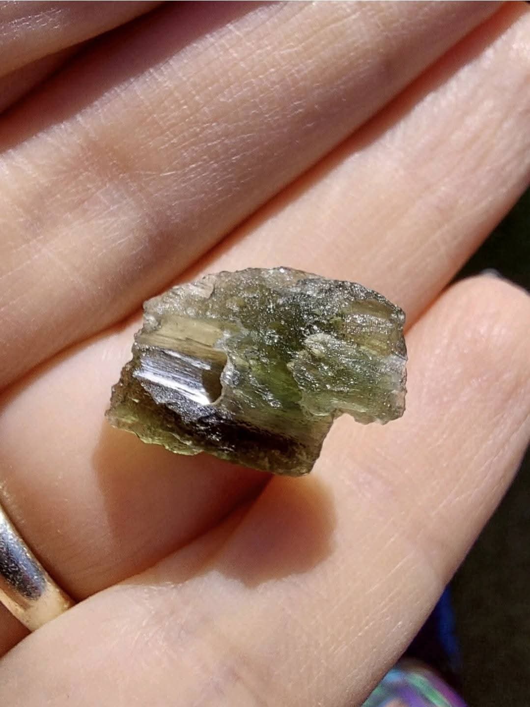 Moldavite Piece, 1.64g, Tektite (Ref 889)