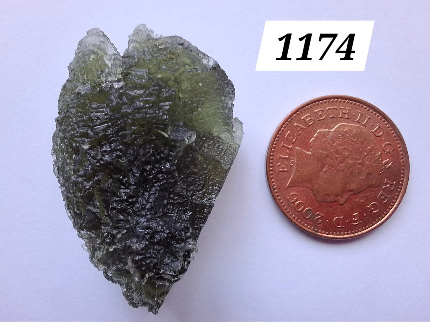 Moldavite Piece, JAKULE, 10.05g, Tektite (Ref: 1174)