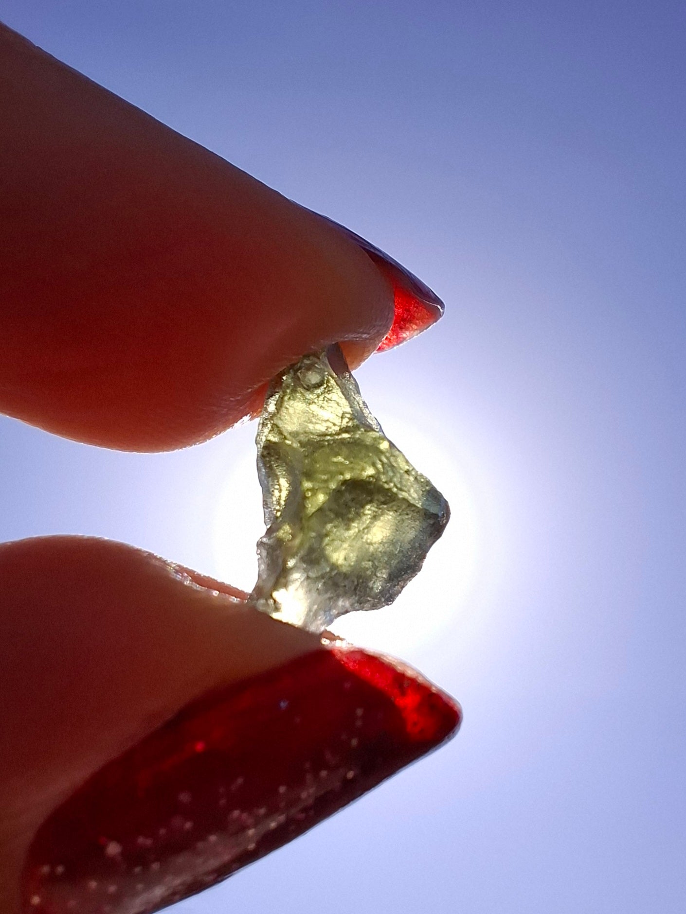 Moldavite Piece, 0.70g, Tektite (Ref: 1475)