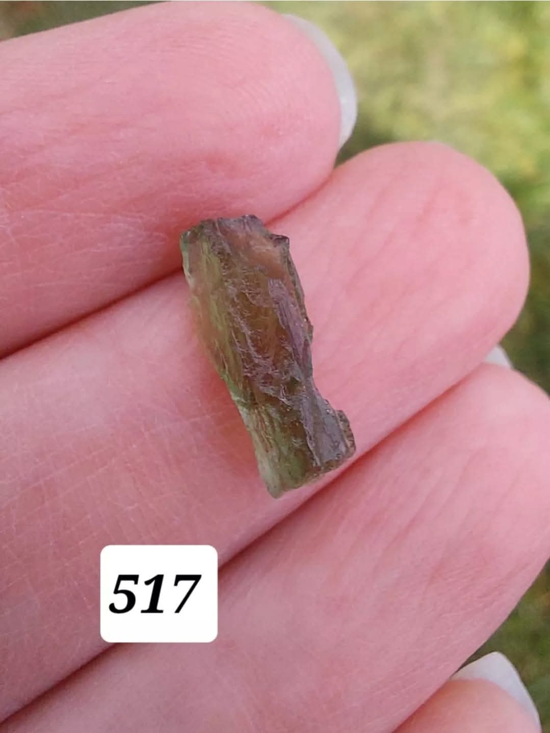 Moldavite Small Piece, 0.39g, Tektite (Ref: 517)