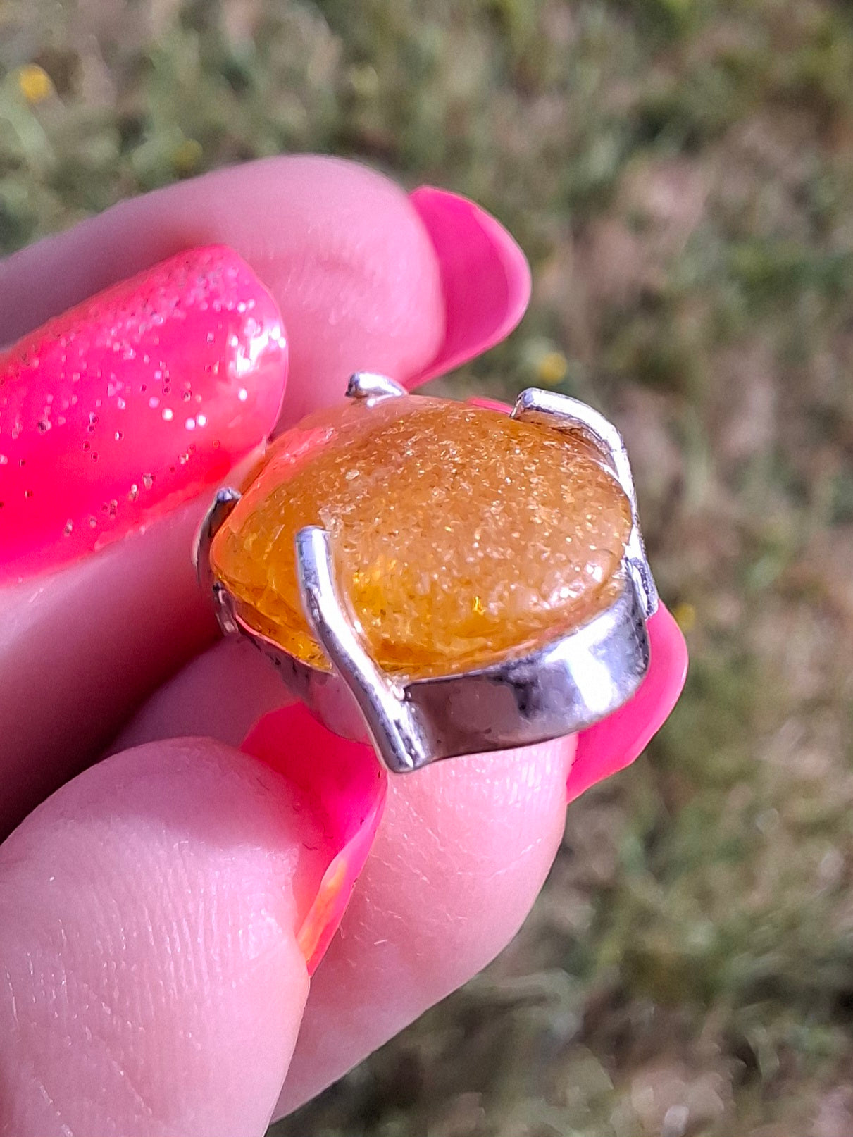 Baltic Amber Pendant, 925 Silver, Fossil (Ref: AP6)