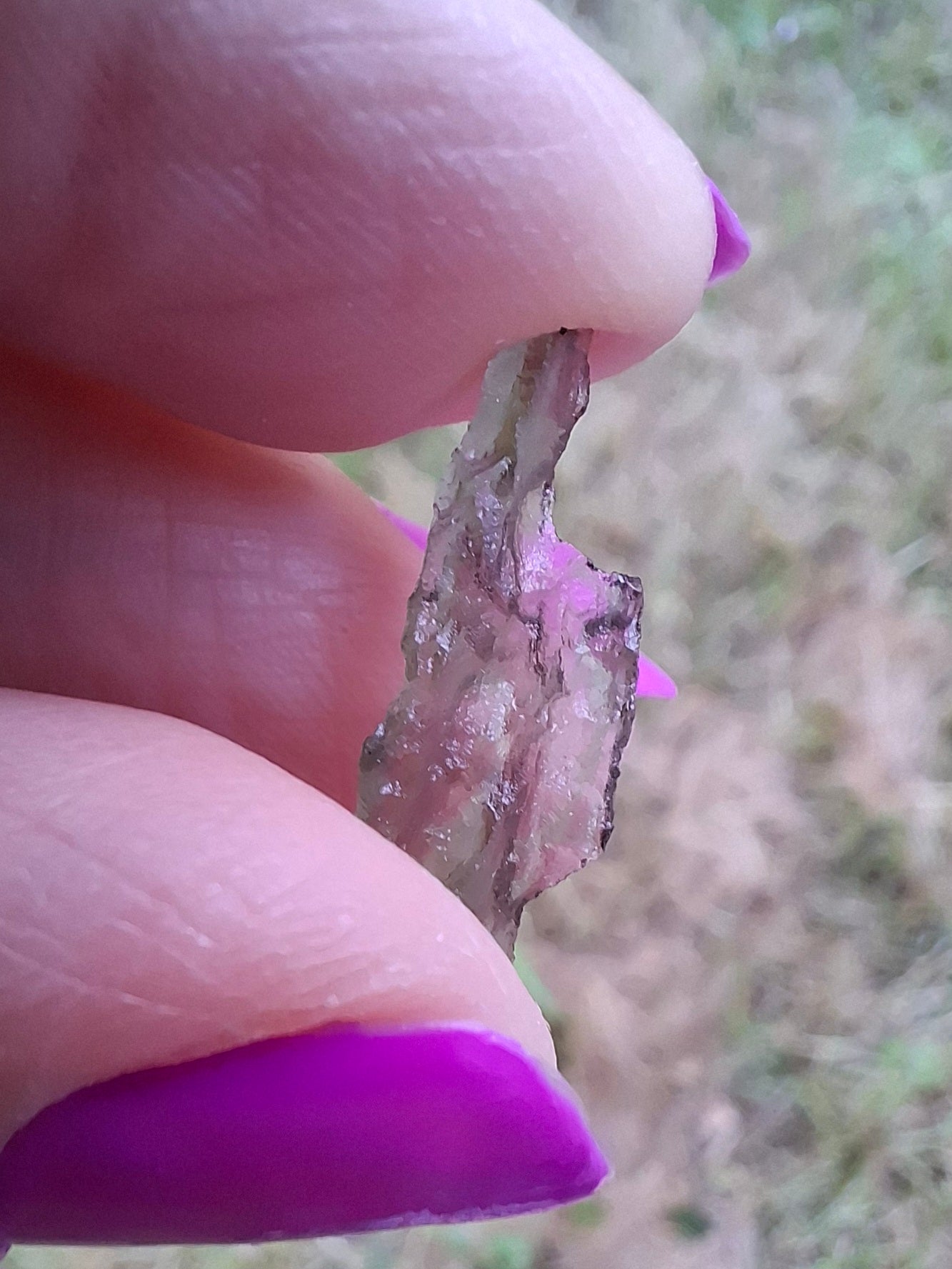Moldavite small Piece, 0.27g, Tektite (Ref: 1433)