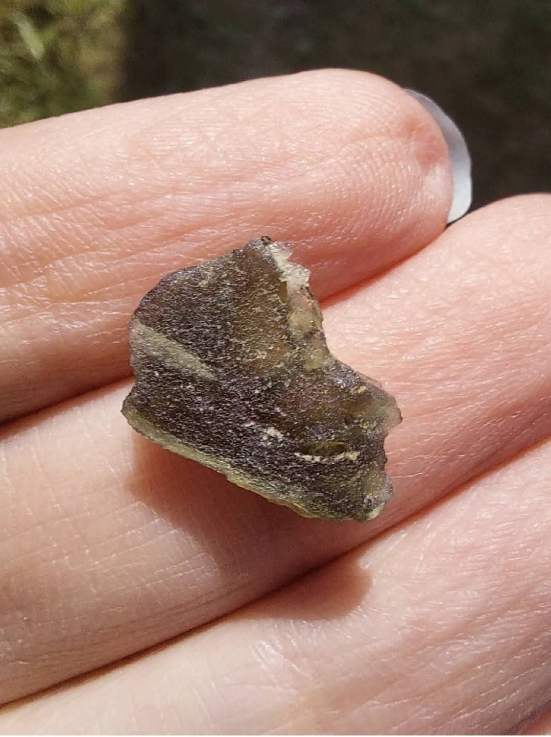 Moldavite Piece, 0.81g, Tektite (Ref: E164)
