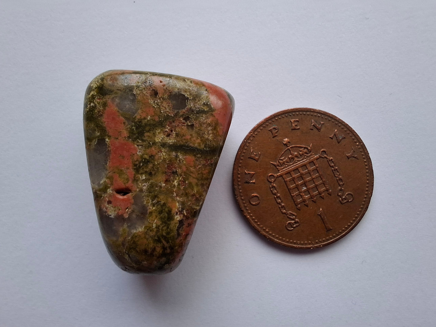 Unakite, Tumble Stone, Crystal (Ref: T185)