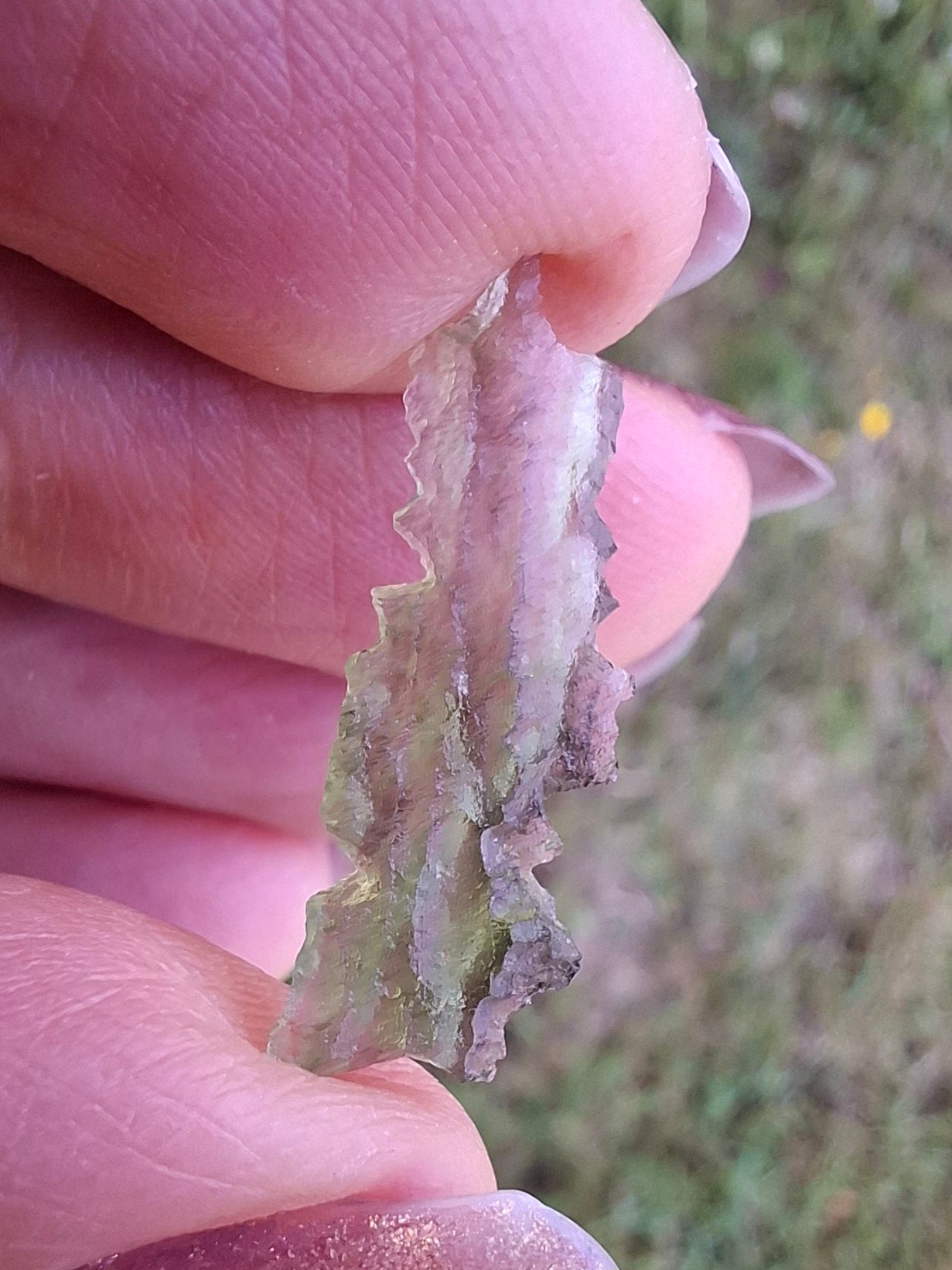 Moldavite Piece, 0.33g, Tektite (Ref: 1488)