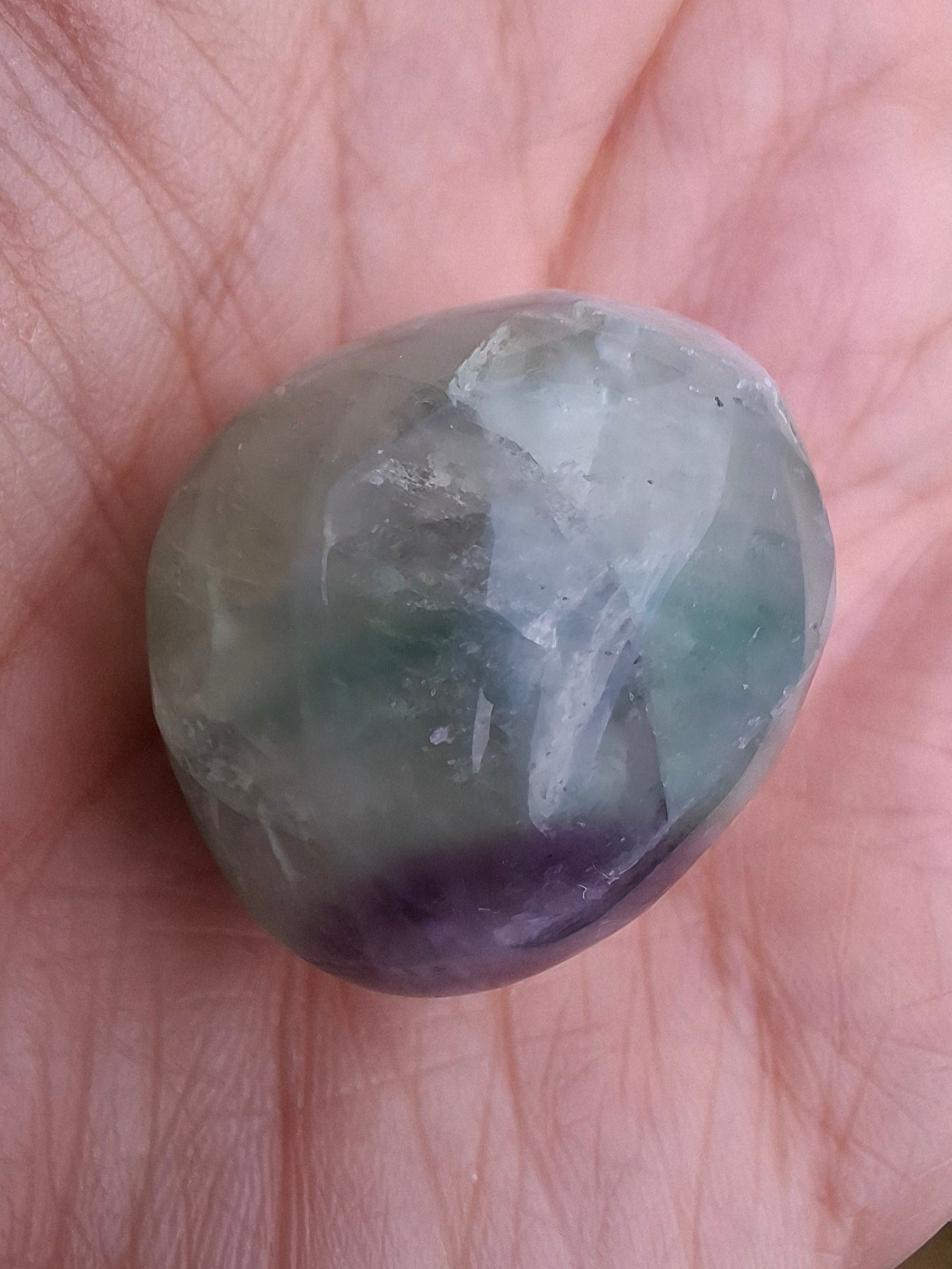Fluorite, Tumble Stone, Crystal (Ref: T51)