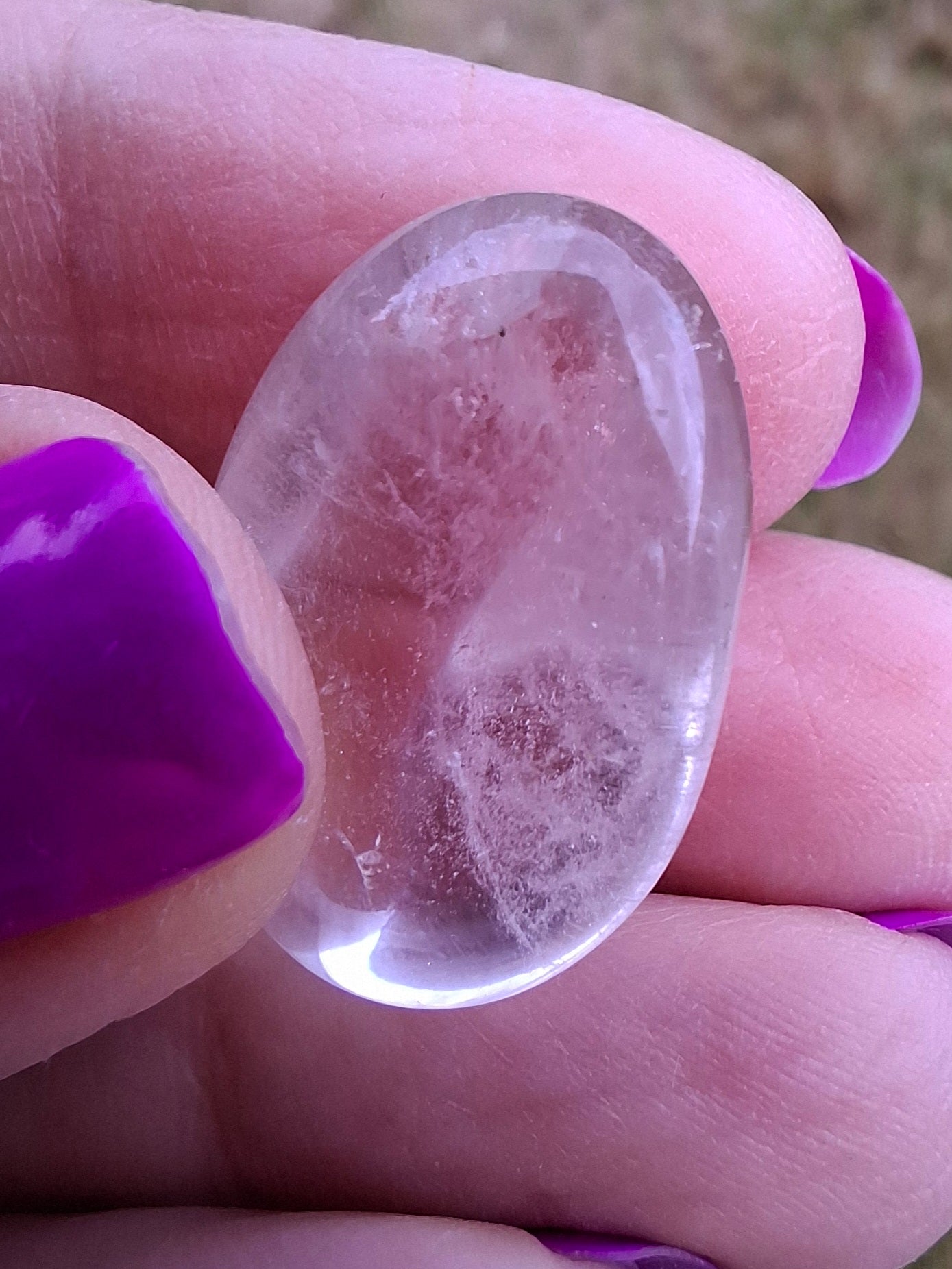 Clear Quartz, Tumble Stone, Crystal (Ref: T25)