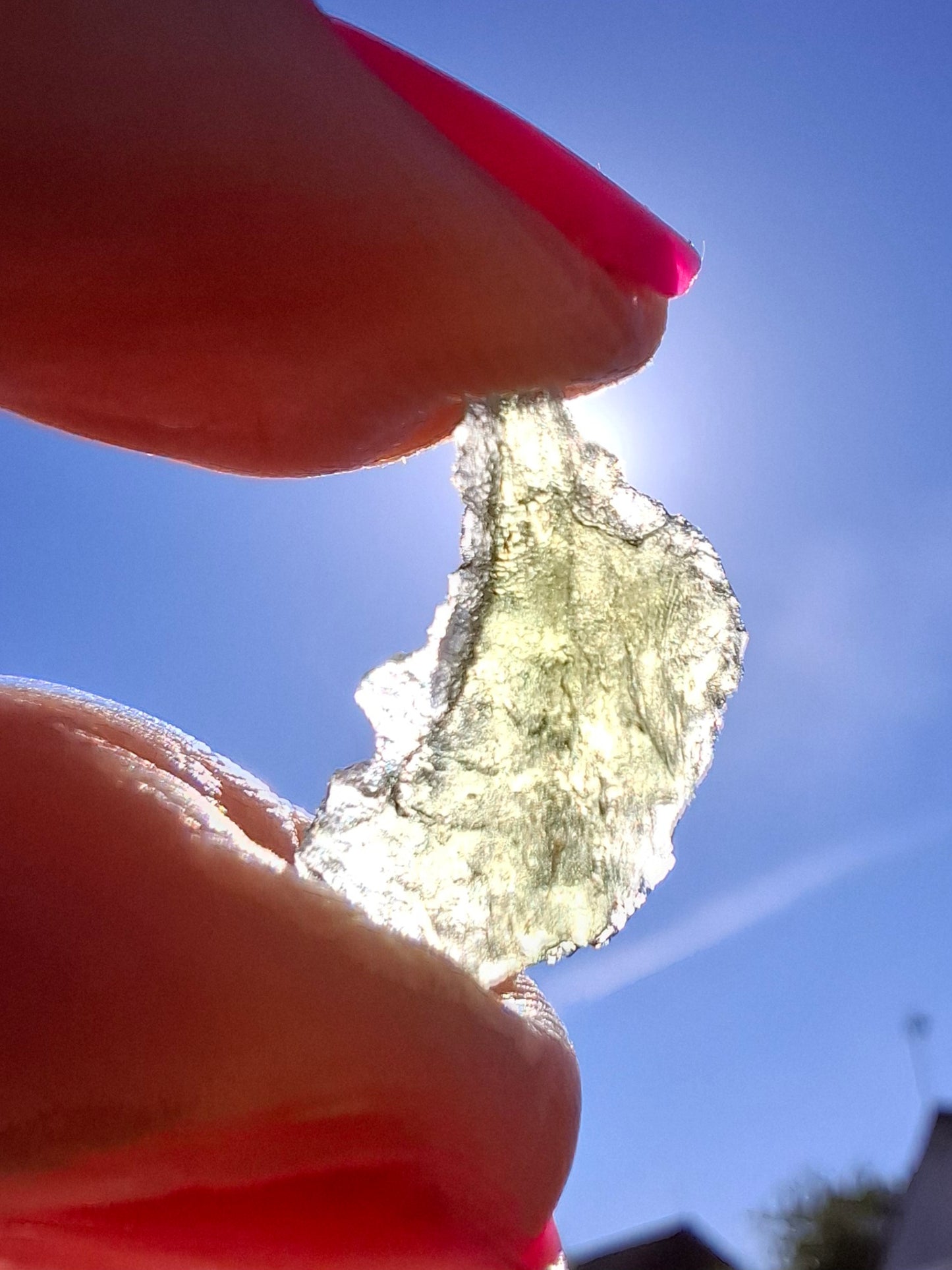 Moldavite Piece, 0.60g, Tektite (Ref: 1403)