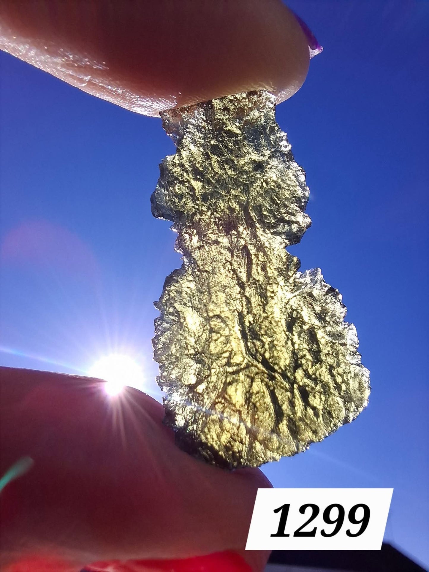Moldavite Piece, PARYZ, 3.65g, Tektite (Ref: 1299)
