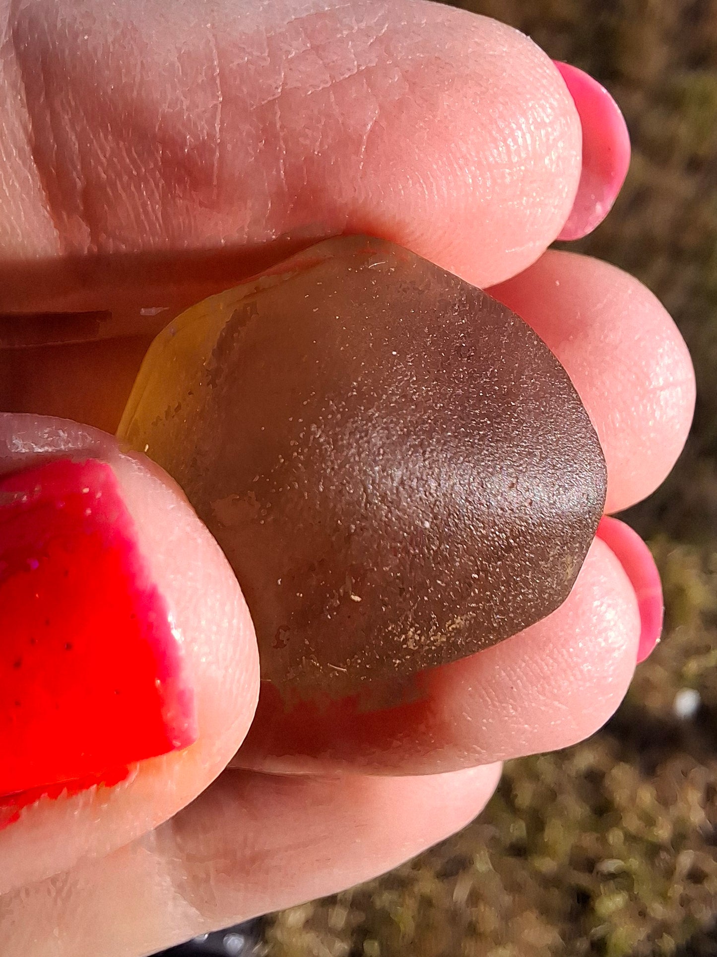 Libyan Desert Glass (darker) Piece, 9.54g, Tektite (Ref: L1371)