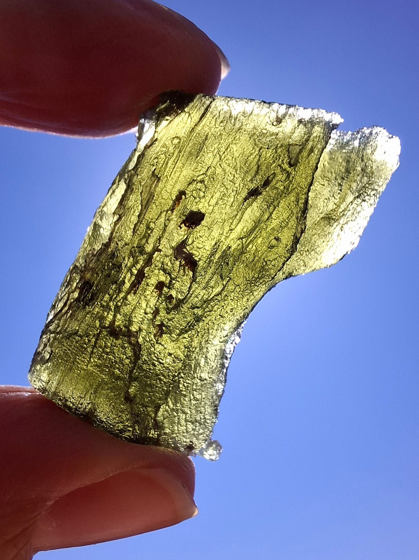 Moldavite Piece, JAKULE, 12.00g, Tektite (Ref: 1175)