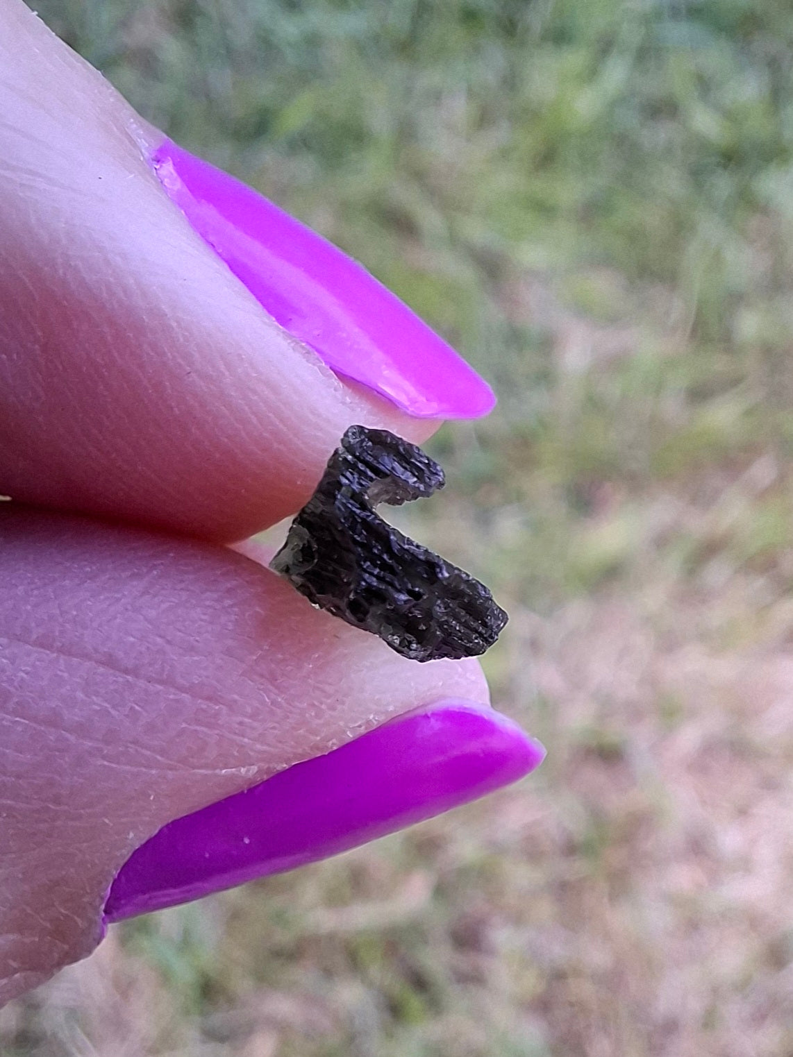 Moldavite Piece, 0.49g, Tektite (Ref: 1452)
