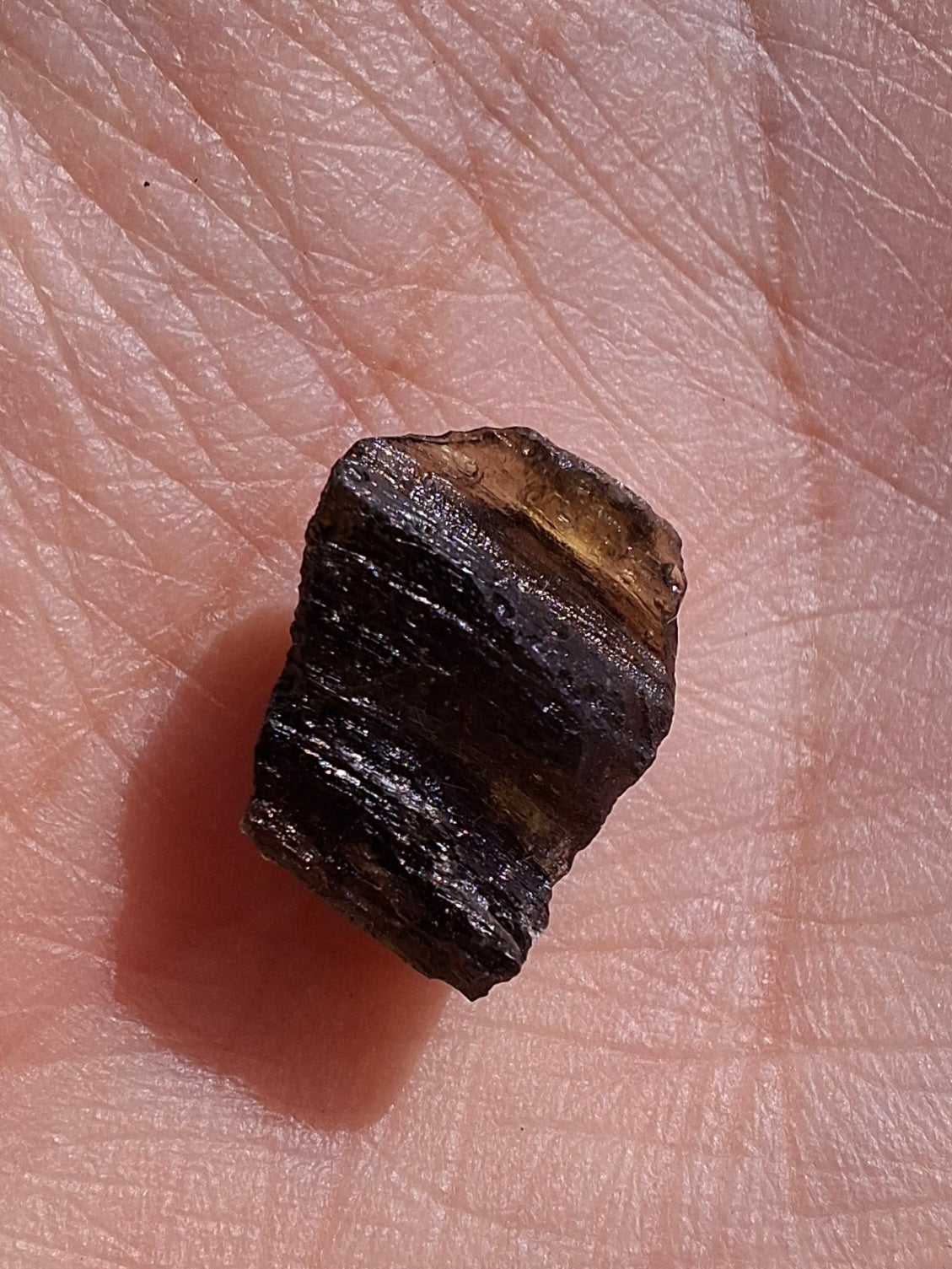 Moldavite Piece, 0.87g, Tektite (Ref: 1392)