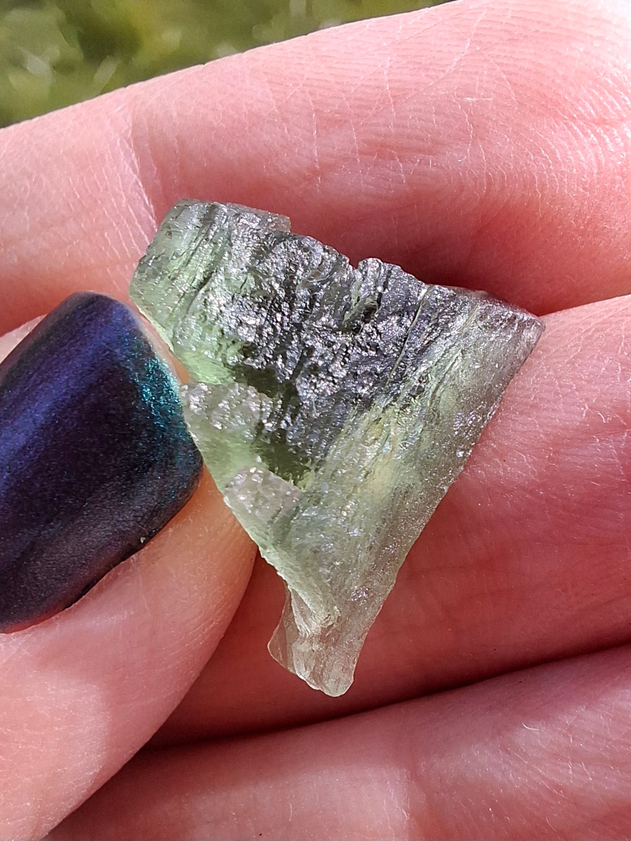 Moldavite Piece, 1.94g, Tektite (Ref: 1390)